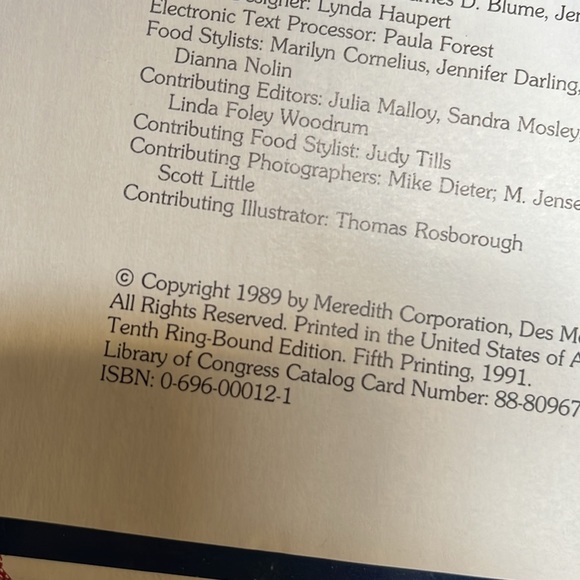 Better Homes and Gardens Red Checkered New Cook Book Dated 1989 Like NEW - Picture 6 of 8